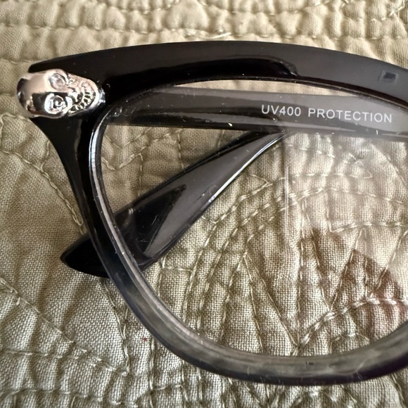 Accessories - Black Skull Detail Women's UV Protection Glasses for Motorcycle Riding